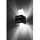 Φως τοίχου LORETO 1xG9/40W/230V μαύρο