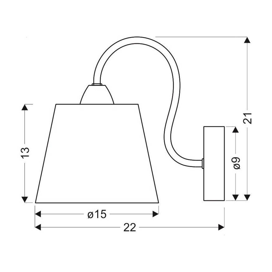 Φως τοίχου LUK 1xE14/40W/230V