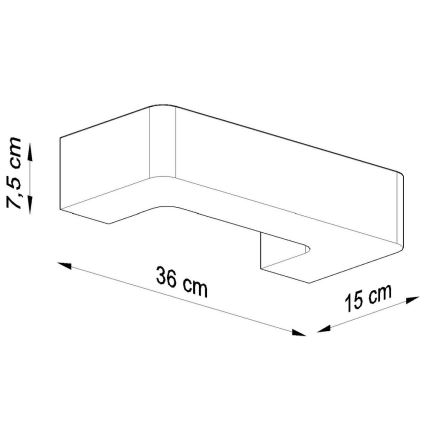 Φως τοίχου MAGNET 1xE27/60W/230V λευκό