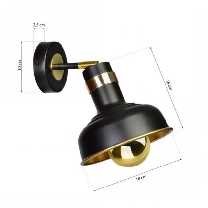 Φως τοίχου MARGO 1xE27/5,5W/230V