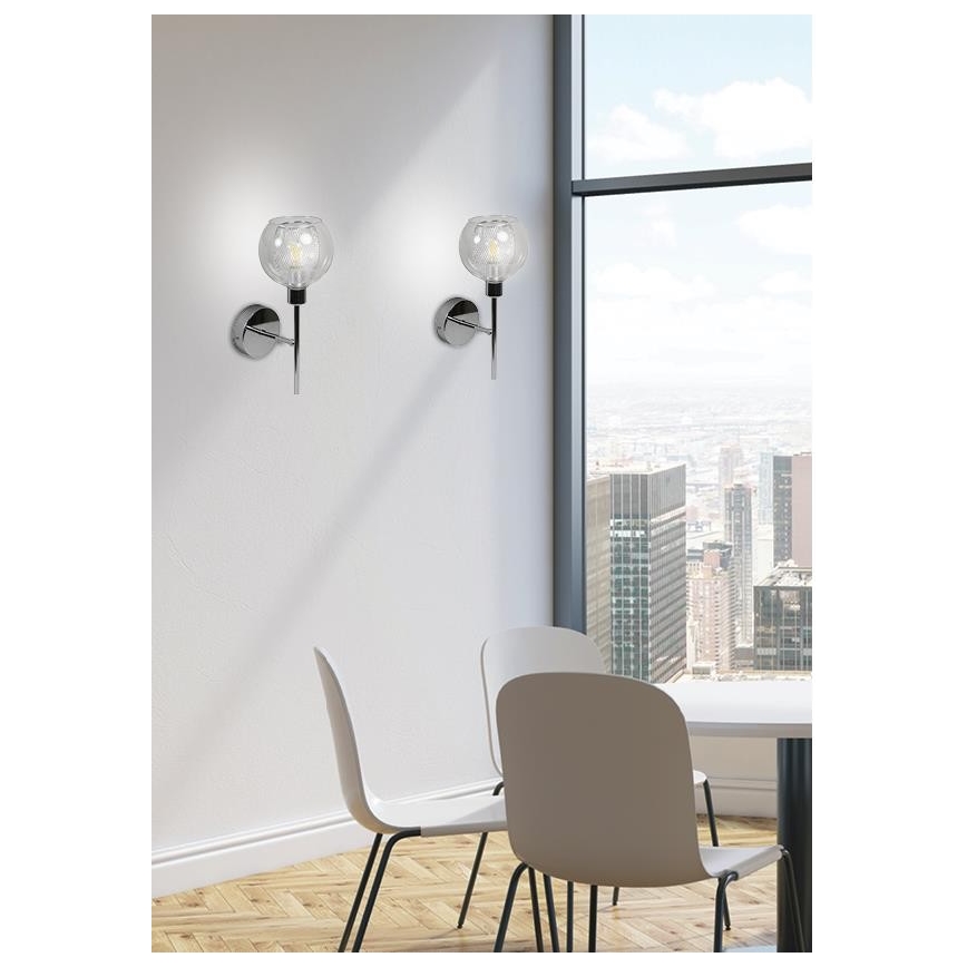 Φως τοίχου OZZO 1xE14/40W/230V