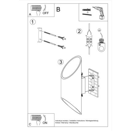 Φως τοίχου PENNE 30 1xG9/40W/230V λευκό