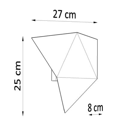 Φως τοίχου SOLIDO 2xG9/40W/230V μαύρο