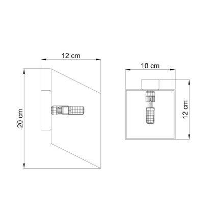 Φως τοίχου TUNNEL 1xG9/40W/230V