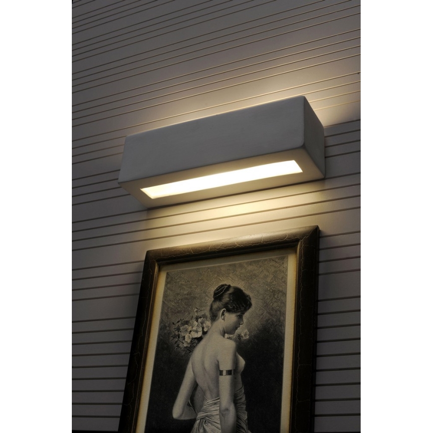 Φως τοίχου VEGA 1xE27/60W/230V λευκό