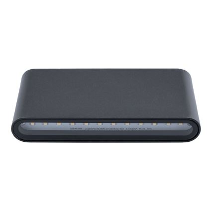 Φως τοίχου εξωτερικού χώρου LED FLOW 2xLED/6W/230V IP54 μαύρο