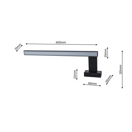 Φως τοίχου μπάνιου LED SHINE 1xLED/11W/230V IP44
