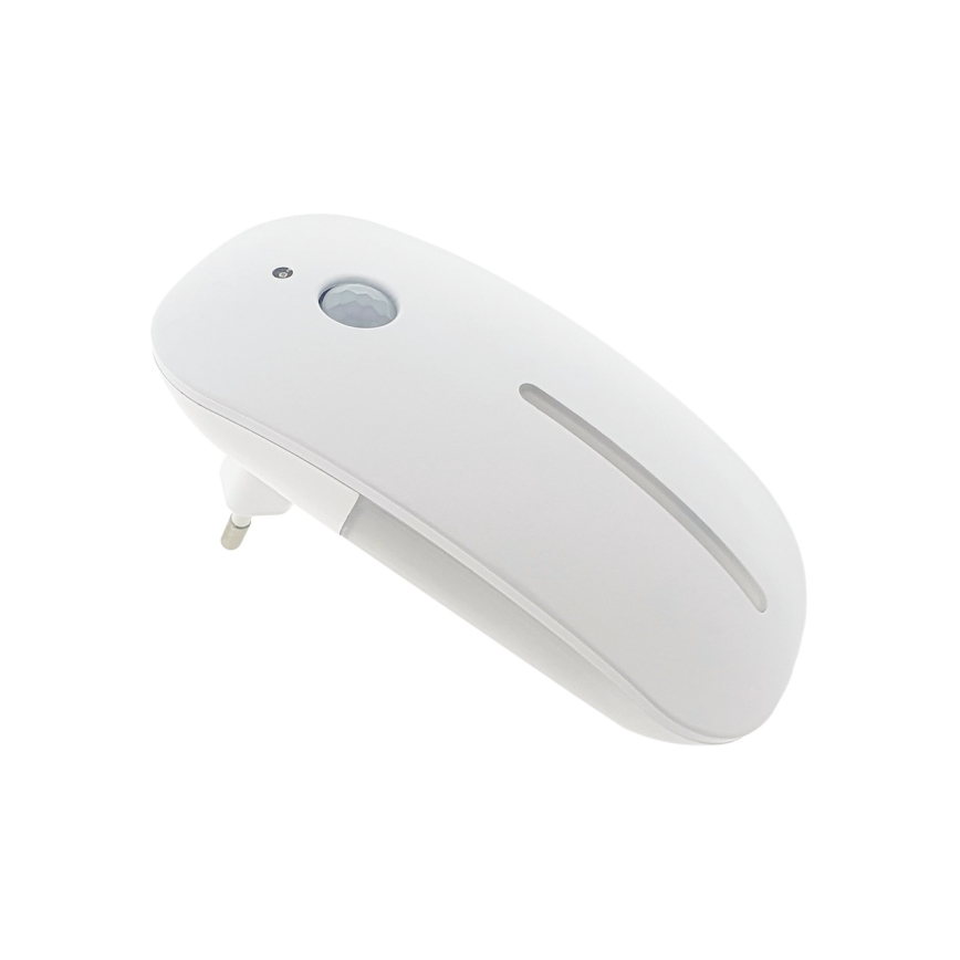 Φωτάκι νυκτός LED με αισθητήρα LED/1W/230V λευκό