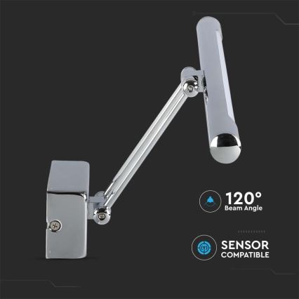 Φωτισμός καθρέφτη LED LED/9W/230V 3000K 50cm γυαλιστερό χρώμιο