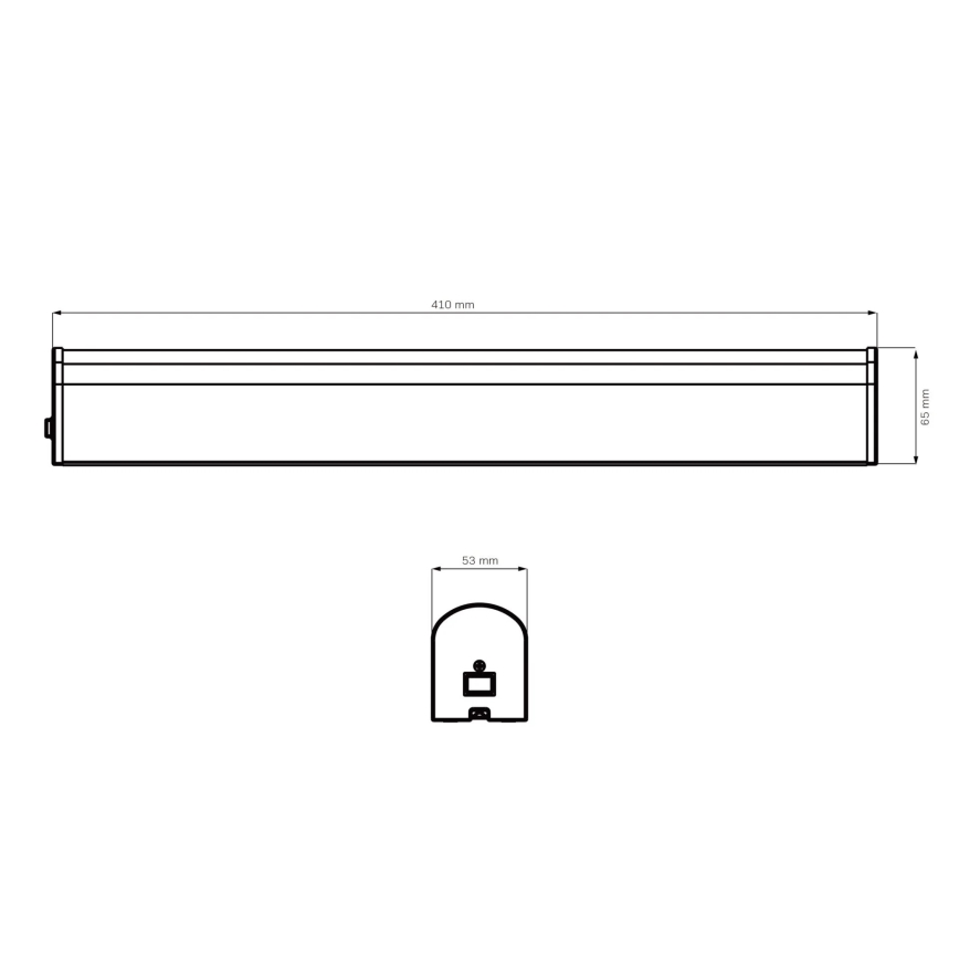 Φωτισμός καθρέφτη μπάνιου LED ALEX LED/8W/230V 4000K 41 cm IP44 γυαλιστερό χρώμιο