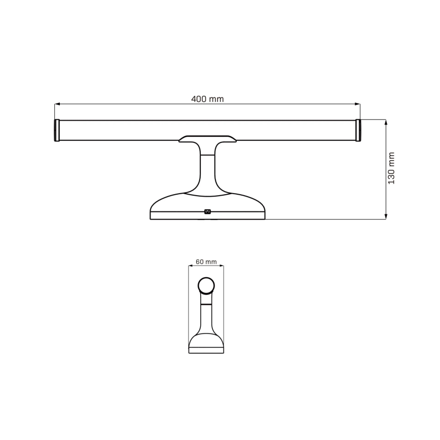 Φωτισμός καθρέφτη μπάνιου LED ARMONA LED/6W/230V 4000K 40 cm IP44 γυαλιστερό χρώμιο