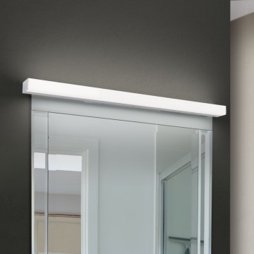 Φωτισμός καθρέφτη μπάνιου LED HORIZON LED/18W/230V 3000/4000K 90 cm IP44 ασημί