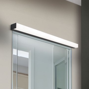 Φωτισμός καθρέφτη μπάνιου LED HORIZON LED/18W/230V 3000/4000K 90 cm IP44 μαύρο