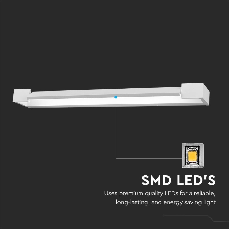 Φωτισμός καθρέφτη μπάνιου LED LED/16W/230V 3000K IP44 60 cm λευκό