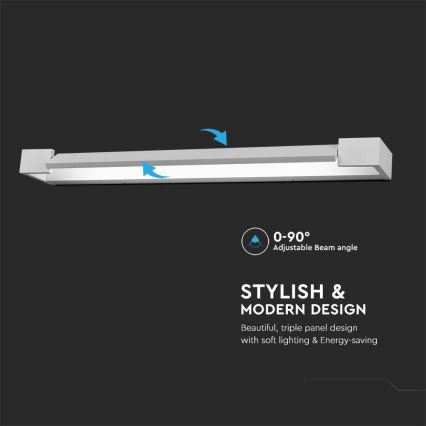 Φωτισμός καθρέφτη μπάνιου LED LED/18W/230V 4000K IP44 60 cm λευκό