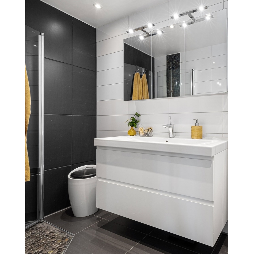 Φωτισμός καθρέφτη μπάνιου LED LED/5W/230V 4000K 30 cm IP44 γυαλιστερό χρώμιο