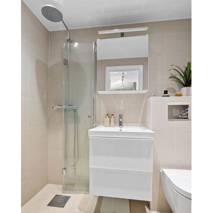Φωτισμός καθρέφτη μπάνιου LED LED/8W/230V 4000K 50 cm IP44 γυαλιστερό χρώμιο
