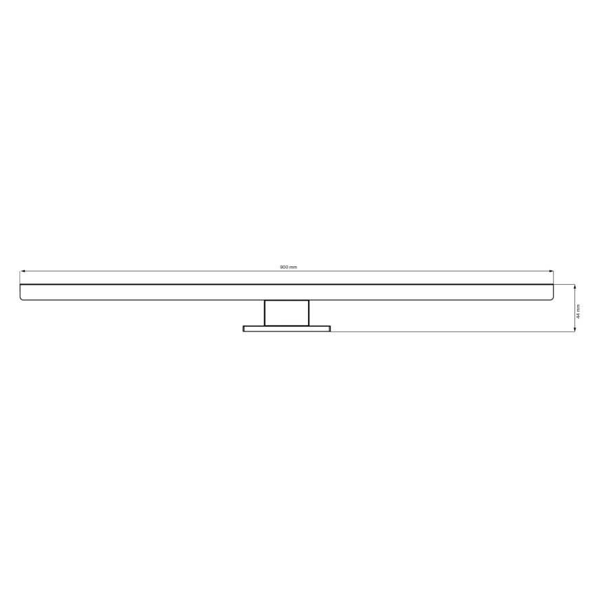 Φωτισμός καθρέφτη μπάνιου LED SAMOS LED/15W/230V 4000K 90 cm IP44 μαύρο