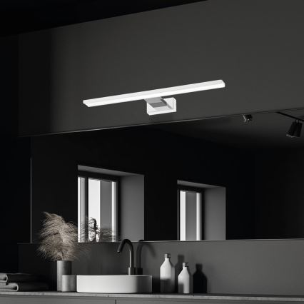Φωτισμός καθρέφτη μπάνιου LED SHINE LED/13,8W/230V IP44 λευκό/γυαλιστερό χρώμιο