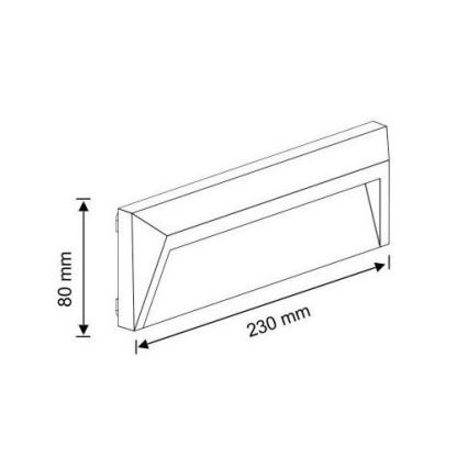Φωτισμός σκάλας εξωτερικού χώρου LED HOLDEN LED/1,6W/230V IP65 γραφίτης