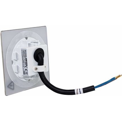 Φωτισμός σκάλας εξωτερικού χώρου LED DECENTLY LED/1,7W/230V 3000/4000/6000K IP54 γυαλιστερό χρώμιο