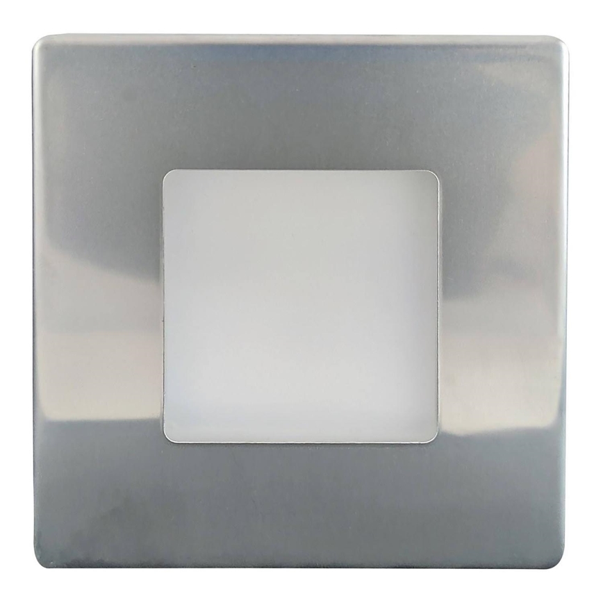 Φωτισμός σκάλας εξωτερικού χώρου LED LED/1,7W/230V 4000K IP44 γυαλιστερό χρώμιο