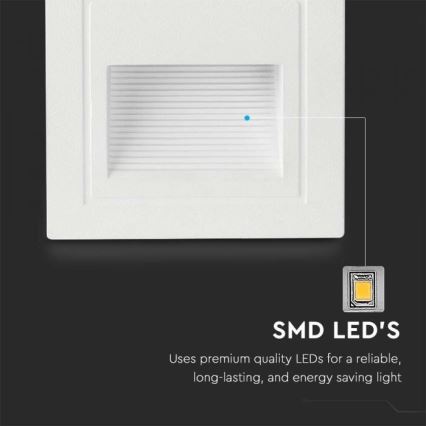 Φωτισμός σκάλας εξωτερικού χώρου LED LED/5W/230V 3000K IP65 λευκό