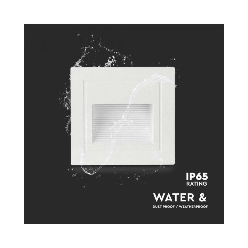 Φωτισμός σκάλας εξωτερικού χώρου LED LED/5W/230V 3000K IP65 λευκό