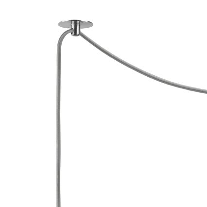 Φωτιστικό οροφής με καλώδιο ALMA 1xGU10/35W/230V χρώμιο