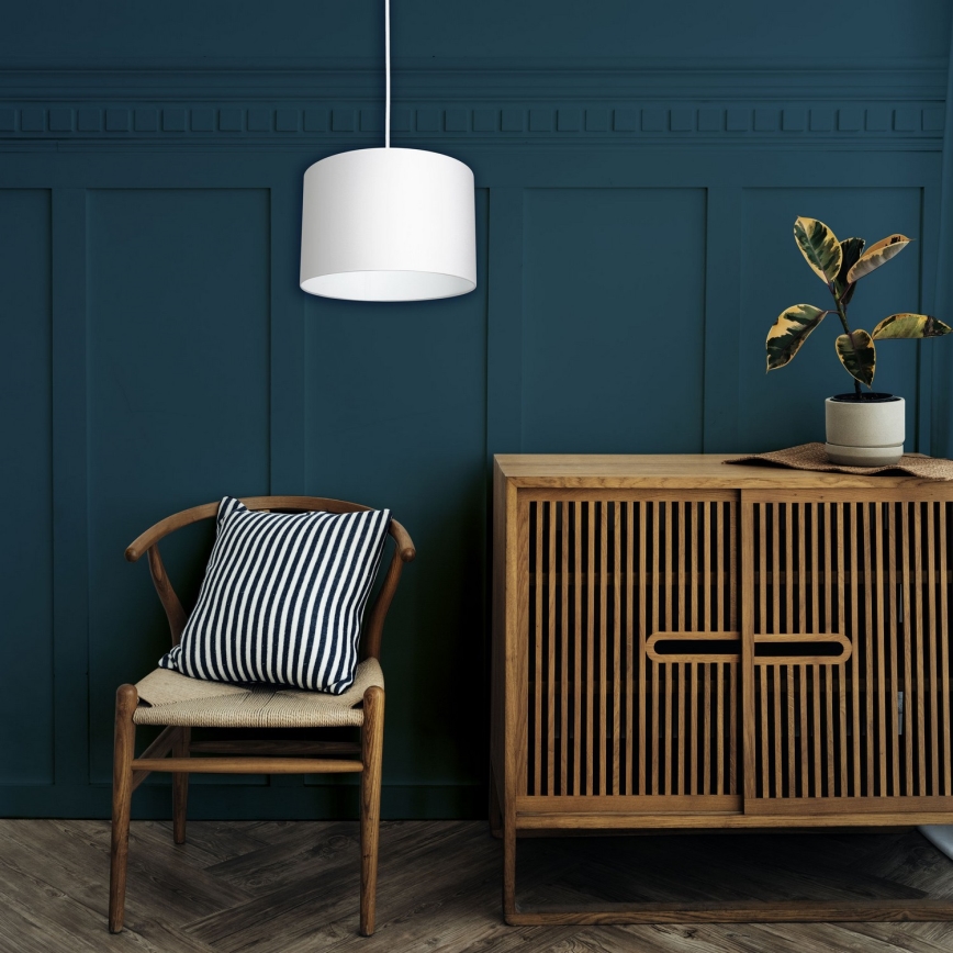 Φωτιστικό οροφής με καλώδιο ARDEN 1xE27/60W/230V διάμ. 25 εκ. λευκό
