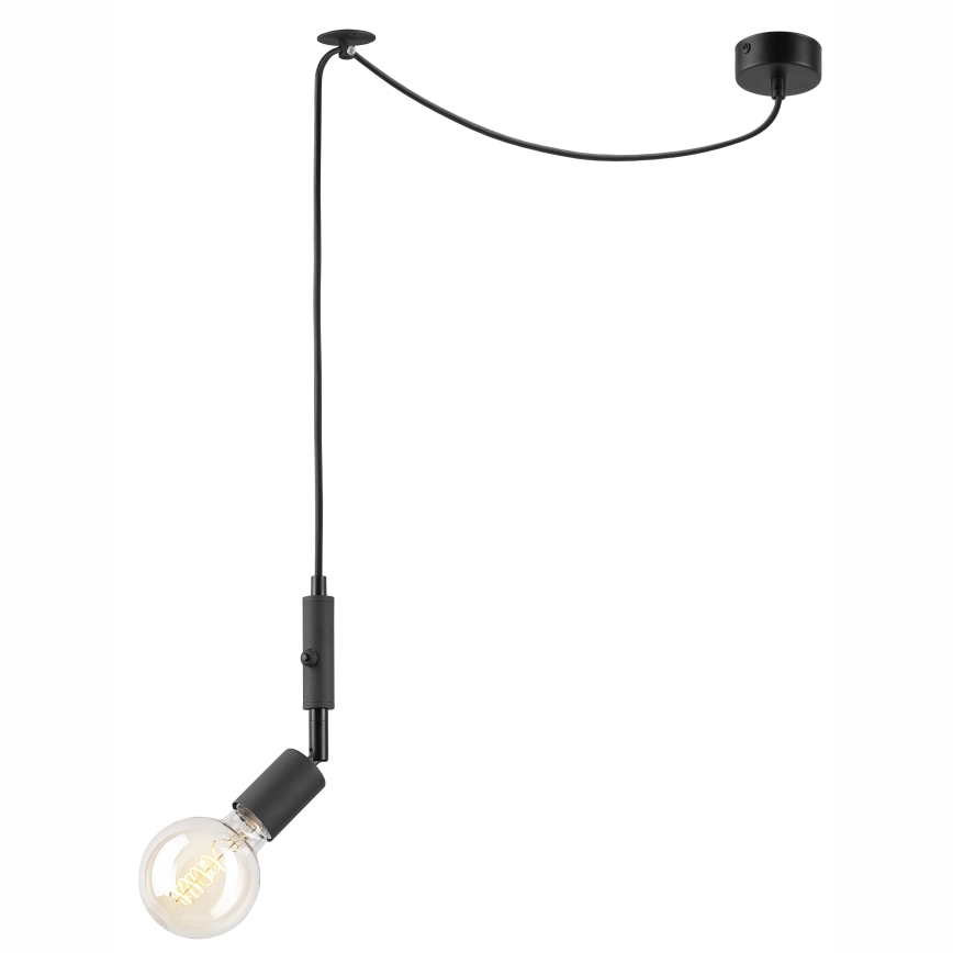 Φωτιστικό οροφής με καλώδιο INA 1xE27/42W/230V μαύρο