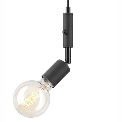 Φωτιστικό οροφής με καλώδιο INA 1xE27/42W/230V μαύρο