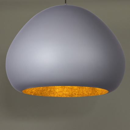 Φωτιστικό οροφής με καλώδιο LAVA 1xE27/15W/230V γκρι/χρυσό
