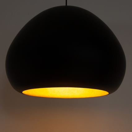 Φωτιστικό οροφής με καλώδιο LAVA 1xE27/15W/230V μαύρο/χρυσό