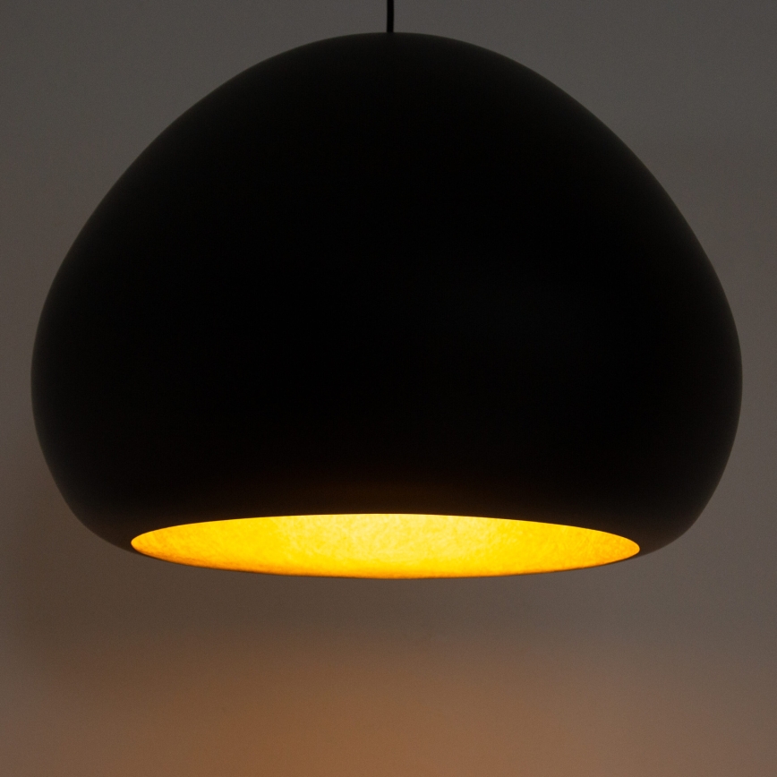 Φωτιστικό οροφής με καλώδιο LAVA 1xE27/15W/230V μαύρο/χρυσό