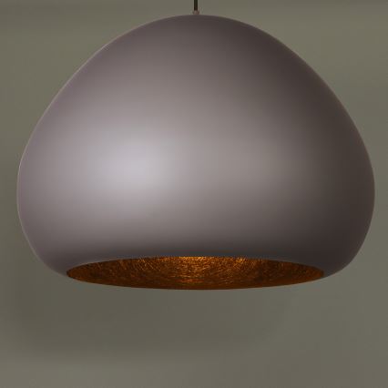 Φωτιστικό οροφής με καλώδιο LAVA 1xE27/15W/230V ταουπέ/μαύρο