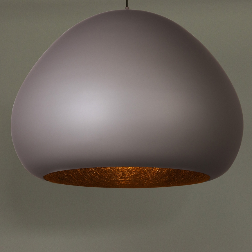 Φωτιστικό οροφής με καλώδιο LAVA 1xE27/15W/230V ταουπέ/μαύρο