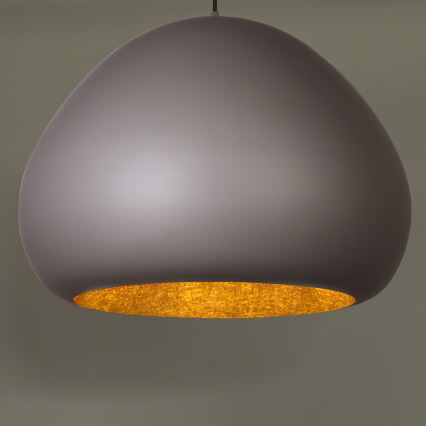 Φωτιστικό οροφής με καλώδιο LAVA 1xE27/15W/230V ταουπέ/χρυσό