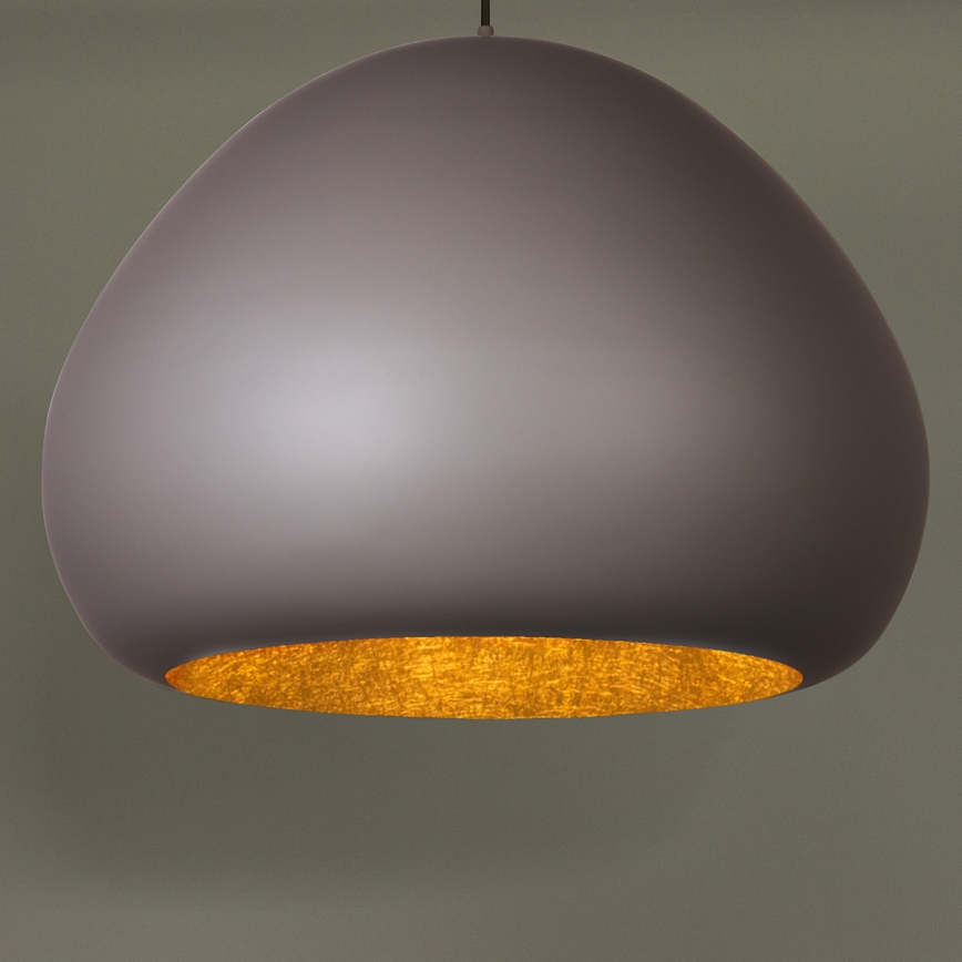 Φωτιστικό οροφής με καλώδιο LAVA 1xE27/15W/230V ταουπέ/χρυσό