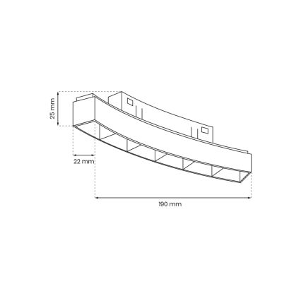 Φωτιστικό LED για ράγα MAGNETIC TRACK LED/6W/48V 4000K μαύρο