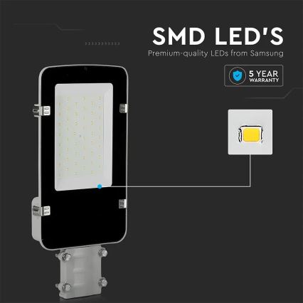 Φωτιστικό LED δρόμου SAMSUNG CHIP LED/50W/230V 4000K IP65