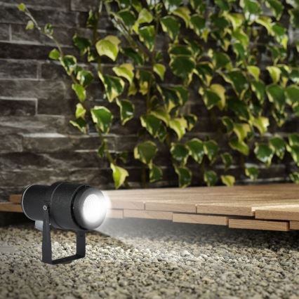 Φωτιστικό LED εξωτερικού χώρου LED/12W/100-240V IP65 μαύρο - πράσινο φως