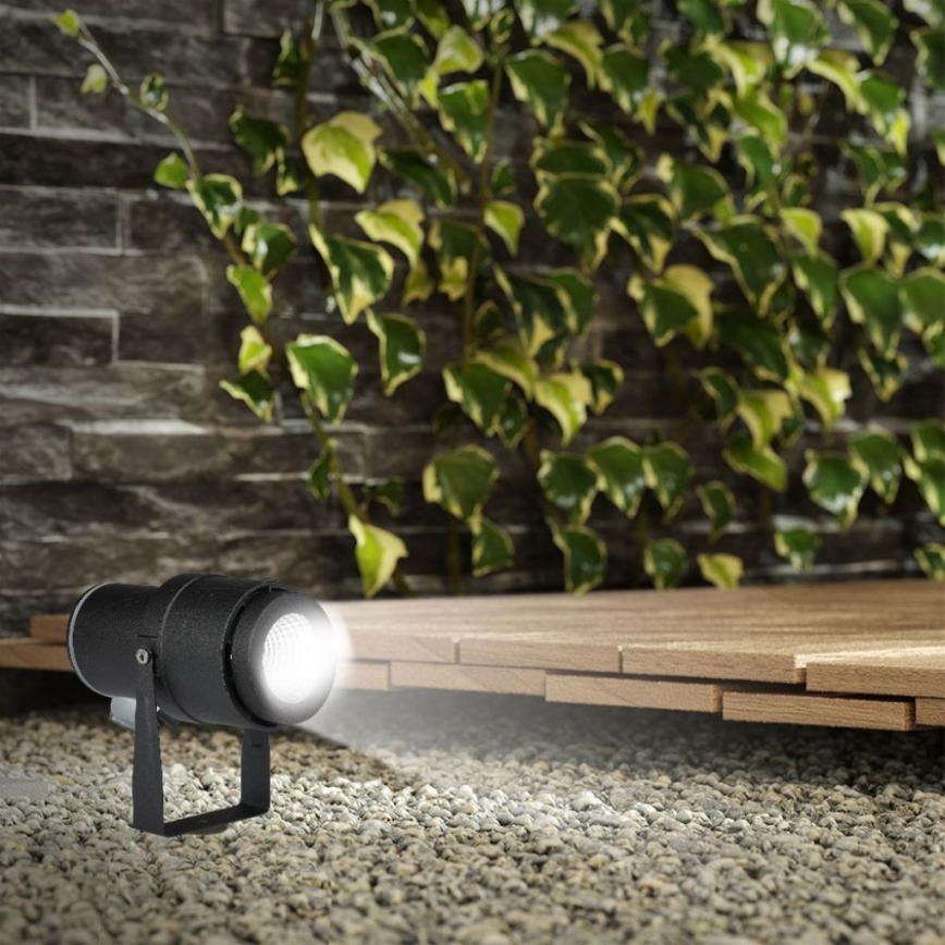 Φωτιστικό LED εξωτερικού χώρου LED/12W/100-240V IP65 μαύρο - πράσινο φως