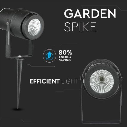 Φωτιστικό LED εξωτερικού χώρου LED/12W/100-240V IP65 μαύρο - πράσινο φως