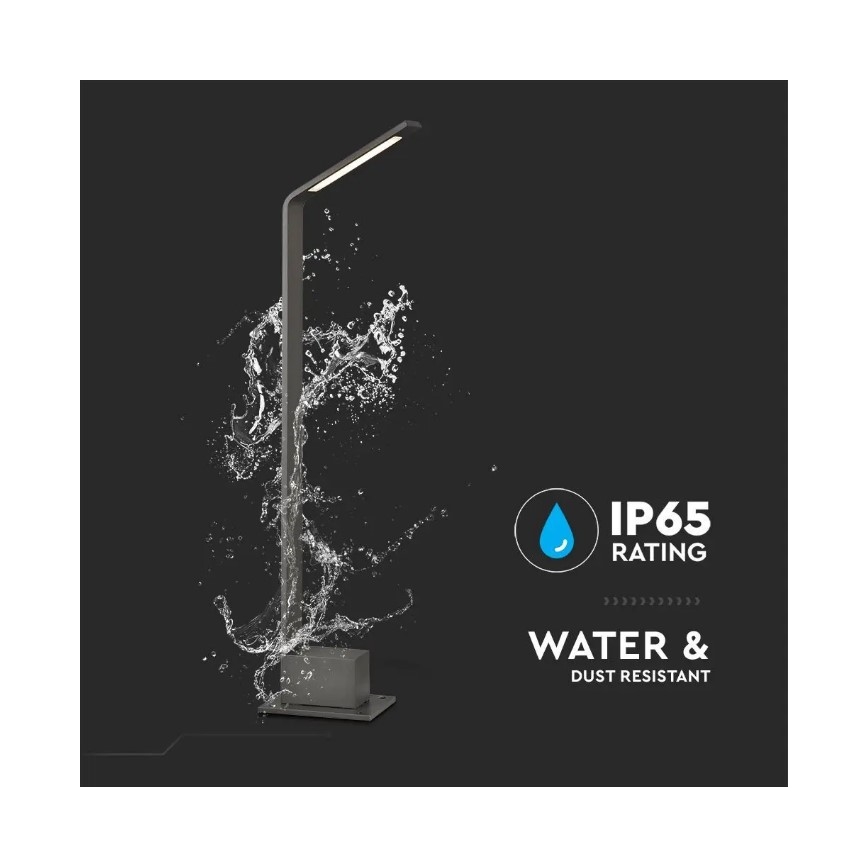 Φωτιστικό LED εξωτερικού χώρου LED/6W/230V IP65 ανθρακί
