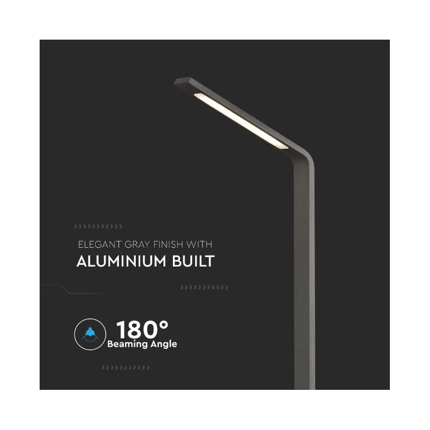 Φωτιστικό LED εξωτερικού χώρου LED/6W/230V IP65 ανθρακί