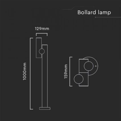 Φωτιστικό  LED εύκαμπτο εξωτερικού χώρου LED/4W/230V 3000K IP44 100 cm λευκό