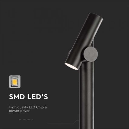 Φωτιστικό LED εύκαμπτο εξωτερικού χώρου LED/4W/230V 3000K IP44 100 cm μαύρο