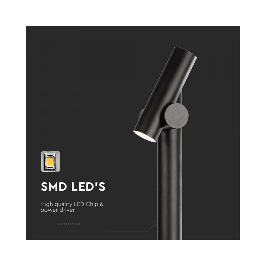 Φωτιστικό LED εύκαμπτο εξωτερικού χώρου LED/4W/230V 3000K IP44 100 cm μαύρο