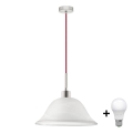 Φωτιστικό LED με καλώδιο 1xE27/60W/230V λευκό